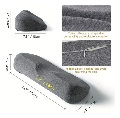 Almofada Cervical Para Dormir Travesseiro Lombar Suave