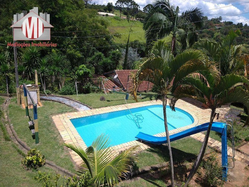 Linda Chácara Com Lago, Piscina, Espaço Gourmet, Pomar E Linda Vista À Venda, 4500 M² Por R$ 450.000,00 - Pinhalzinho/sp - Ch0636