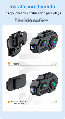 Auriculares Para Casco De Moto Con Cámara Hd Y Dvr