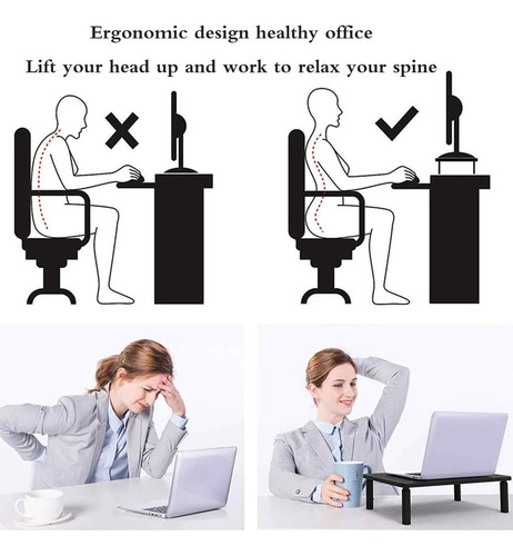 Soporte Monitor Ordenador 3 Alturas Para Notebook Ajustable