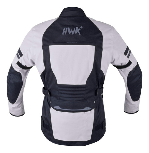 Chaqueta De Protección Para Motociclista Hwk L Gris Claro