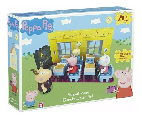 Peppa Pig Schoolhouse Escuela Construction Set Original 