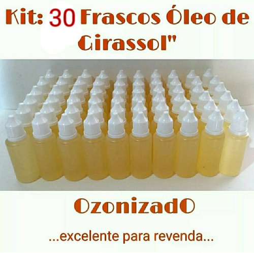 Oleo Girassol Ozonizado Kit P/r Revenda 30 Frascos