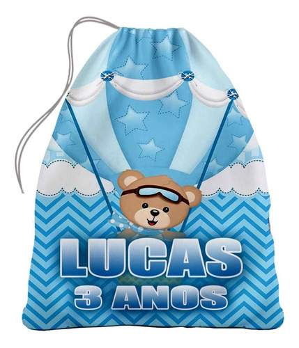 20 Sacolinhas Surpresa Urso Baloeiro (20x15cm)