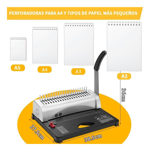 Encuadernadoras Manuales De Espiral Y Perforadoras, Para A4