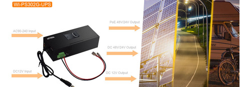 Inyector Poe Wi-tek Indtrial 12v Ups No-break 2ptos Gigabit