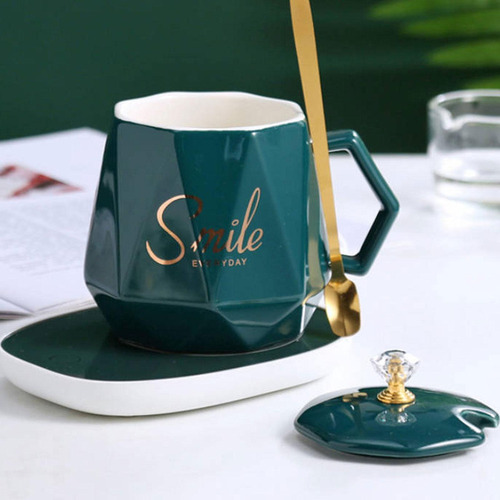Set De Calentador De Café Y Taza Para Té Con Leche Smart Con