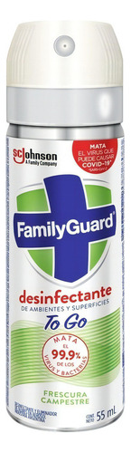 Family Guard Desinfectante To Go 55 Ml, Frescura Campestre
