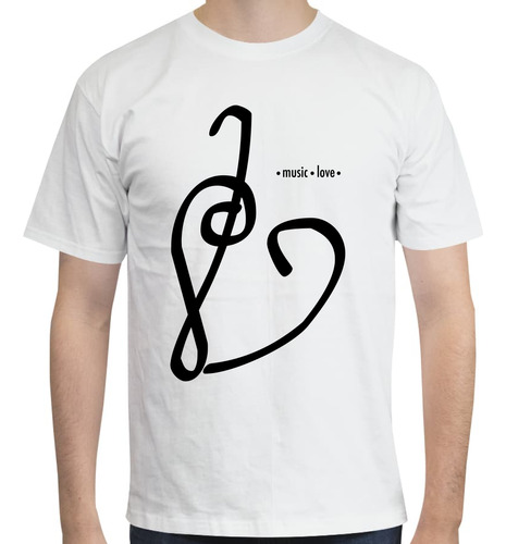 Playera Estampada De Hombre Music + Love