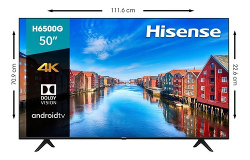 Pantalla Hisense De 50 Con Android Tv Uhd H6500g