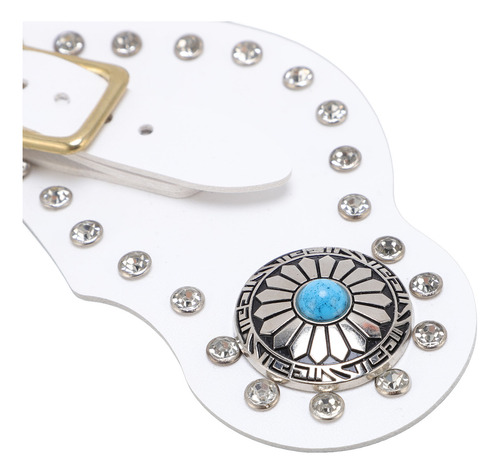 Juego De Correas Con Forma De Espolón Blanco Y Blanco, 2 Pie