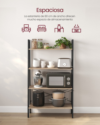 Librería En Forma De Árbollls144b50 Color Marrón Camello Negro