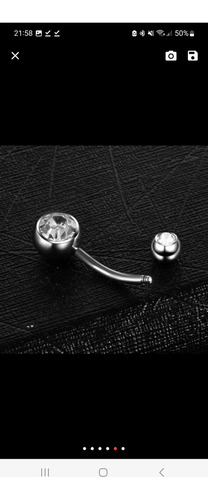 Piercing Aço Anti-alergico + Brinco De Prata Cor Prateado