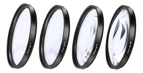 De 4 Filtros De +1 +2 +4 +10 Para Accesorios De 67 Mm