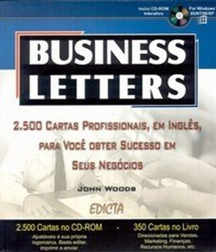 Business Letters Com Cd Rom: Business Letters Com Cd Rom, De Woods, John. Editora Edicta, Capa Mole, Edição 1 Em Português