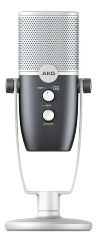 Akg Podcaster Essentials Micrófono Usb Plata 5122010-00 /v Color Negro