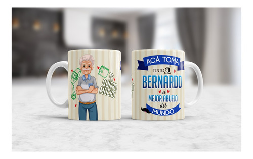 Taza Grande Aquí Toma El Mejor Abuelo Del Mundo 15oz  443ml