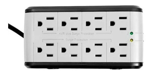 Imagen 5 de 5 de Regulador de voltaje Vorago AVR-200 1400VA entrada y salida de 110V - 120V negro