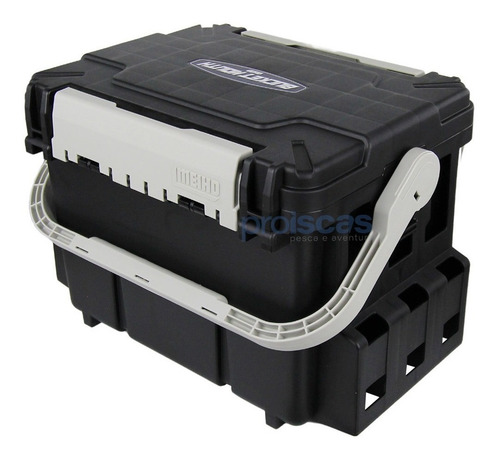 Caixa De Pesca Meiho Bucket Mouth Bm-7000 Cor Preto Fosco