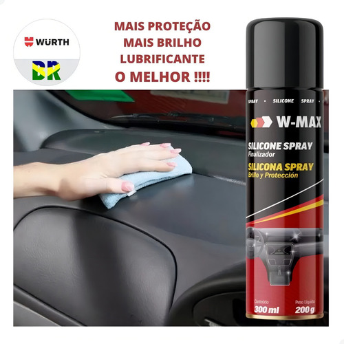 Spray de silicona para automóviles, 300 ml, aerosol de silicona Wurth/W-Max de alto rendimiento para cinta de correr, aerosol de silicona de alta calidad