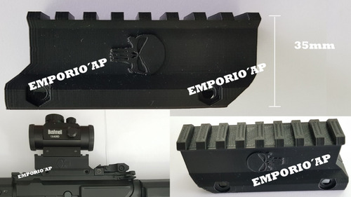 Elevador Trilho Picatinny Airsoft Aeg Keymod Handguard Gbb