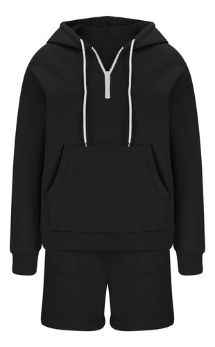Conjunto De Pantalones Cortos Con Capucha De Ropa Deportiva