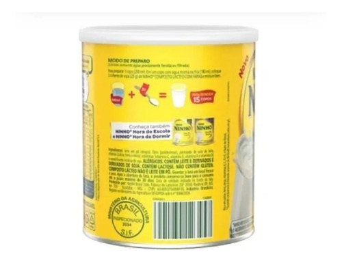 Kit 6 Latas - Leite Pó Ninho Integral 400g === Frete Gratis