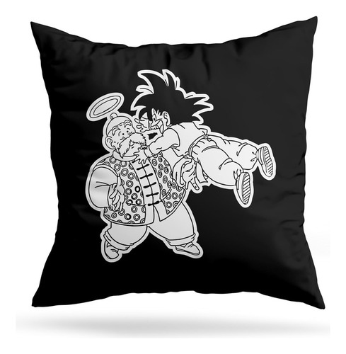 Cojin Deco Goku Y Abuelo (d1671 Boleto.store)