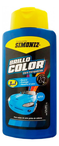 Cera Liquida De Auto Azul/ Simoniz 500ml/ 3en1