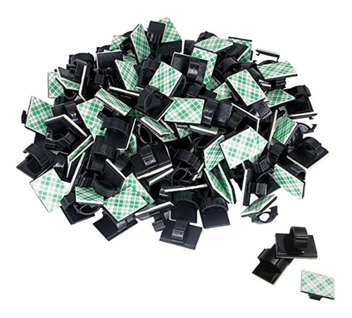 100pcs Clips Adhesivos Para Cables Abrazadera Para Cables