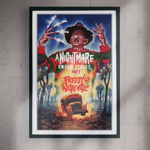 Cuadro 60x40 Películas - Freddy Krueger - Poster Vintage