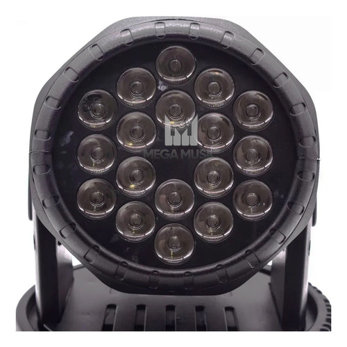 2 Mini Moving Head Wash 18 Quadrileds Rgbw Iluminação Dj