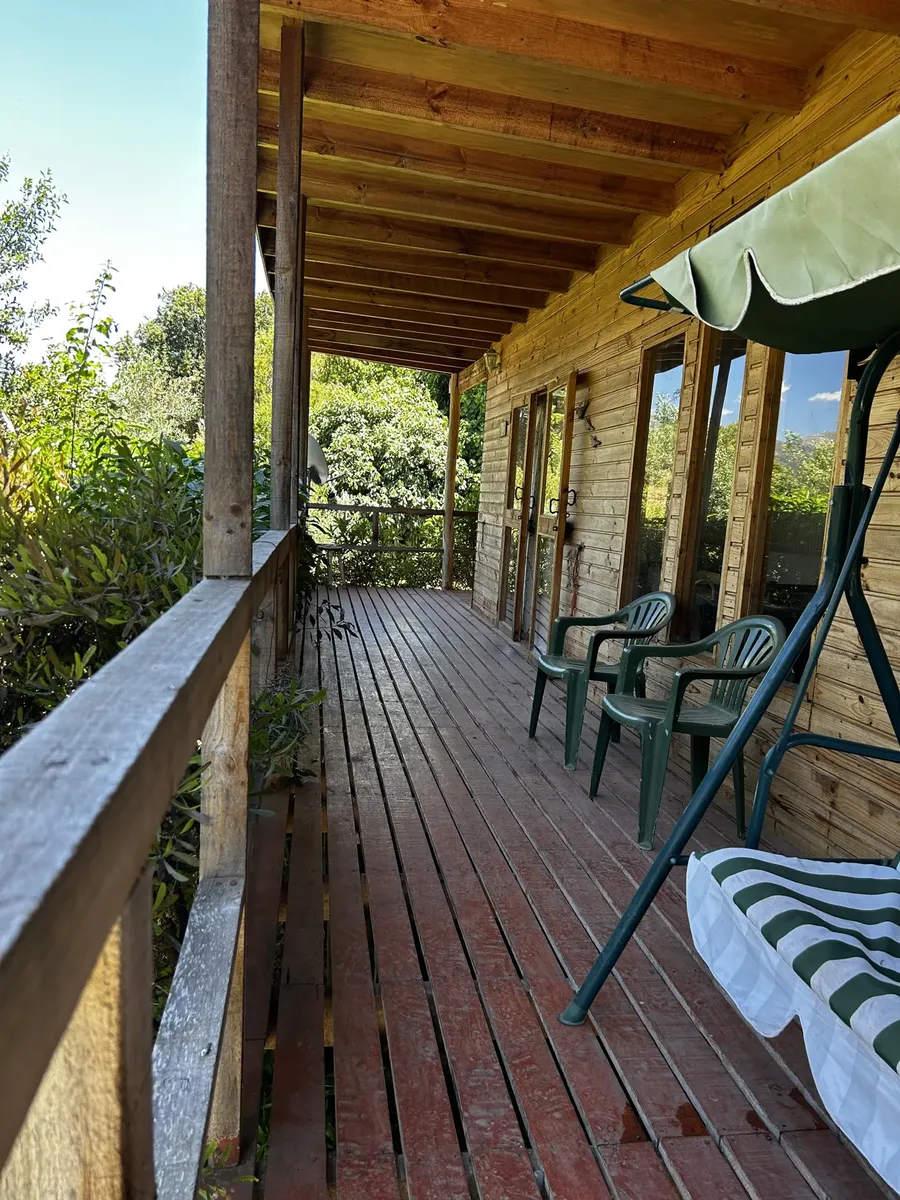 Imagen 5 de 16 de Acogedora Casa Estilo Cabaña , Inserta En Bosque Nativo.