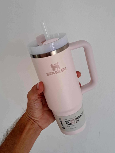 Stanley Quencher 30oz Vaso Taza Mug Termo Asa Con Funda Prot Rosa - Gris Quencher