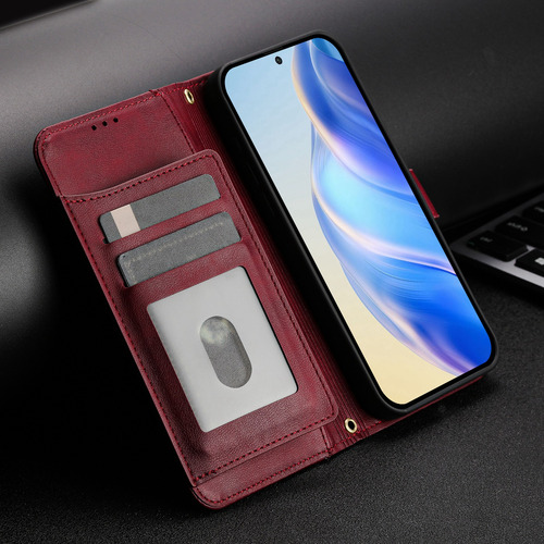 Funda De Piel Con Cierre De Primera Calidad Para Motorola E40, A Prueba De Golpes, Protección De 360°, Cartera, Bloqueo Rfid, Soporte
