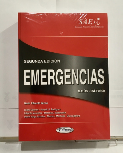 Emergencias  2 Ed  Sociedad Argentina De Emergencias.