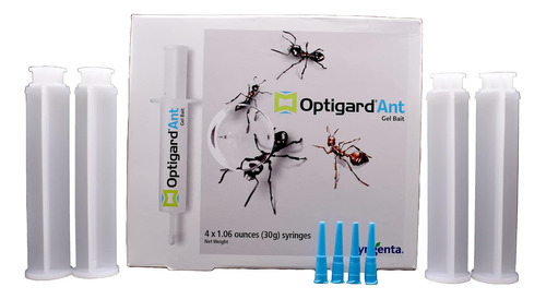 Syngenta -optigard Ant Gel 4 Puntas, 4 Émbolos, 4 Tubos