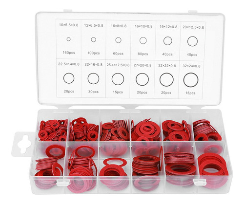 P 600 Unids Rojo Arandela De Fibra Vulcanizada Junta