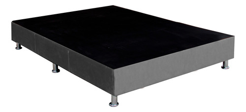 Base Cama Box De Madera Con Tapiz Matrimonial Recamara Lino
