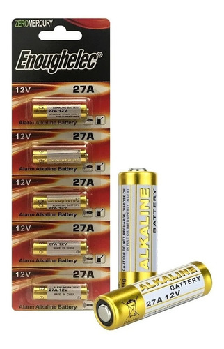 Pila Bateria  27a A27 12v Pack X5 Pilas 