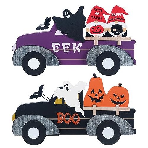 Decoraciones De Halloween Interiores, Juego De 2 Camion...