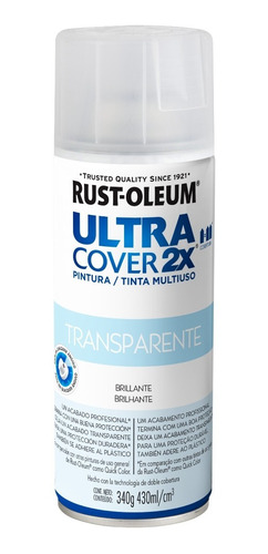 Aerosol Ultra Cover 2x Transparente Bte Rust Oleum  X 340 Gr