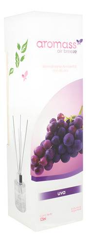 Aromatizante Ambiental Con Difusor Uva Aromass Air Brezee