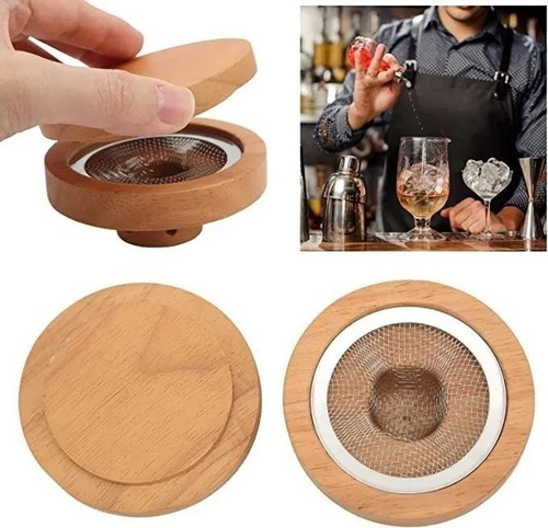 Caja De Madera De Aserrín Ahumado Para Whisky De Cóctel