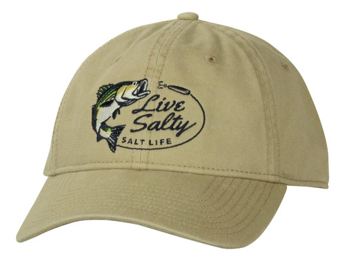 Salt Life Gorro Salty Striper Para Hombre, Safari, Talla Úni