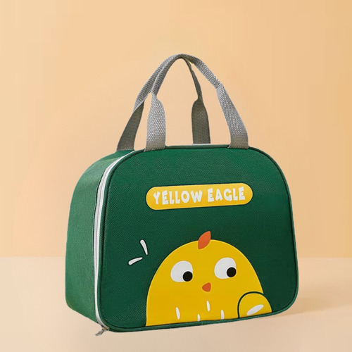 Bolso Lunchera Infantil Térmica Vianda Escolar Bebes Niños Verde Bolso Lunchera Caritas