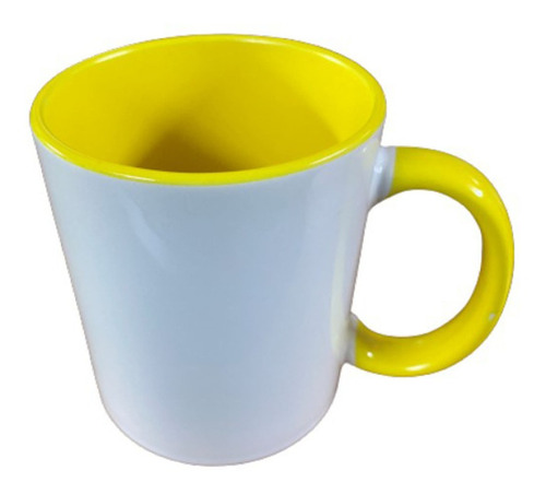 Taza Cerámica Asa E Int Color Personalizada 11 Oz (325 Ml)