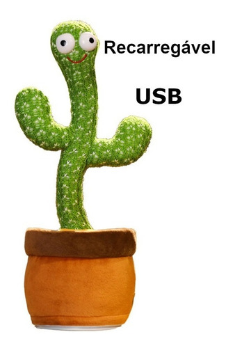 Cactoloco Recarregável Usb - Frete Internacional Grátis