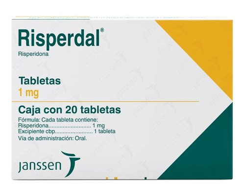 Risperdal Risperidona 1 Mg Con 20 Tabletas