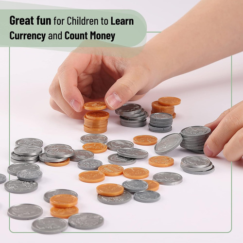 Juguete Para Niños, 150 Piezas, Edad 3+, Dinero Falso
